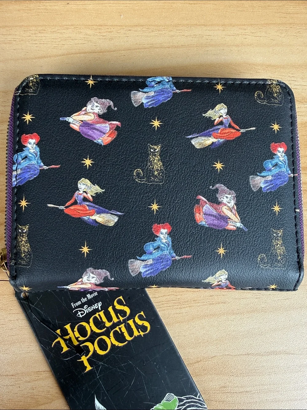 Loungefly Disney Hocus Pocus Black & Purple Zip Wallet